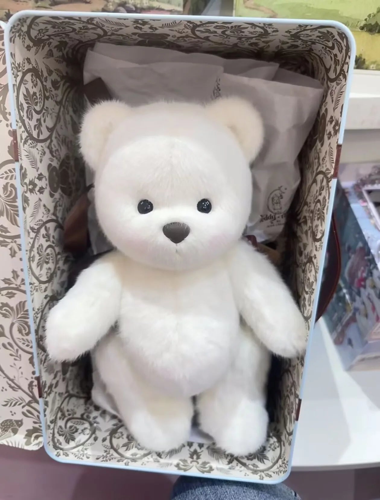 Osito Teddy 30 CM Articulado Blanco/Marrón