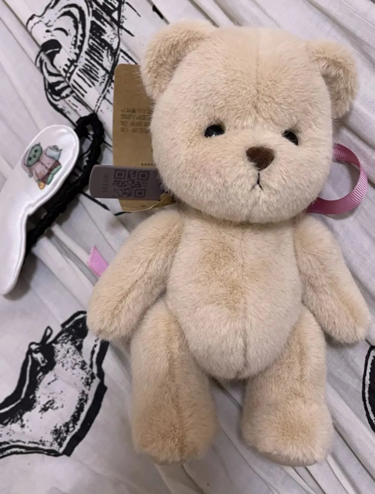 Osito Teddy 30 CM Articulado Blanco/Marrón